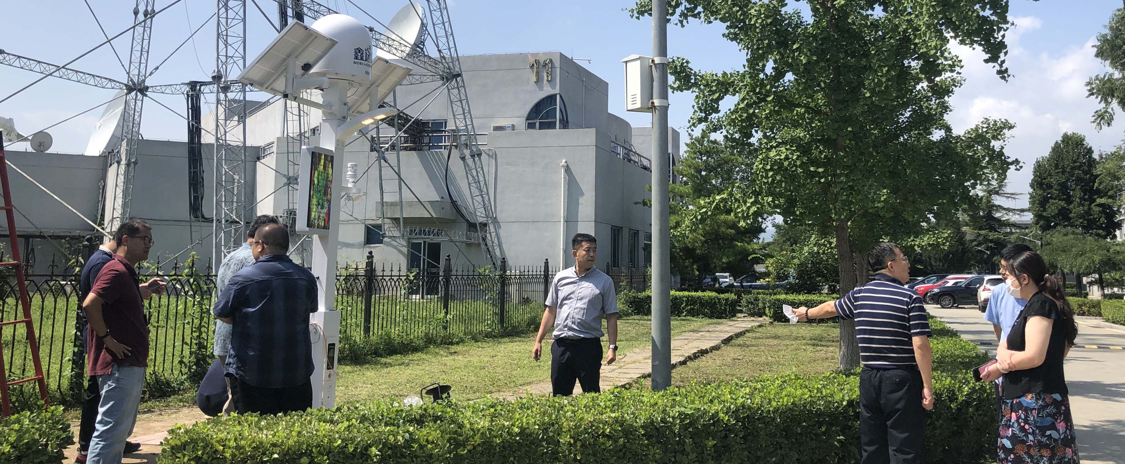 凌阳科技首个卫星通信智慧杆项目落地北京地球站